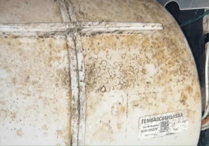 Moldy HVAC system found in our home.